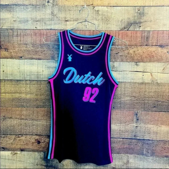 NWOT Unisex Rare Dutch Brothers 92 Basketball Jersey - Picture 1 of 3